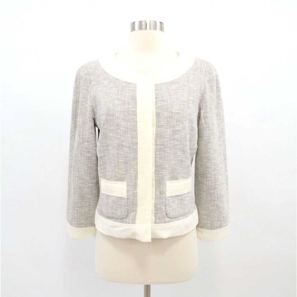 Vintage Philippe Adec Blazer Jacket Womens 6 Gray… - image 1