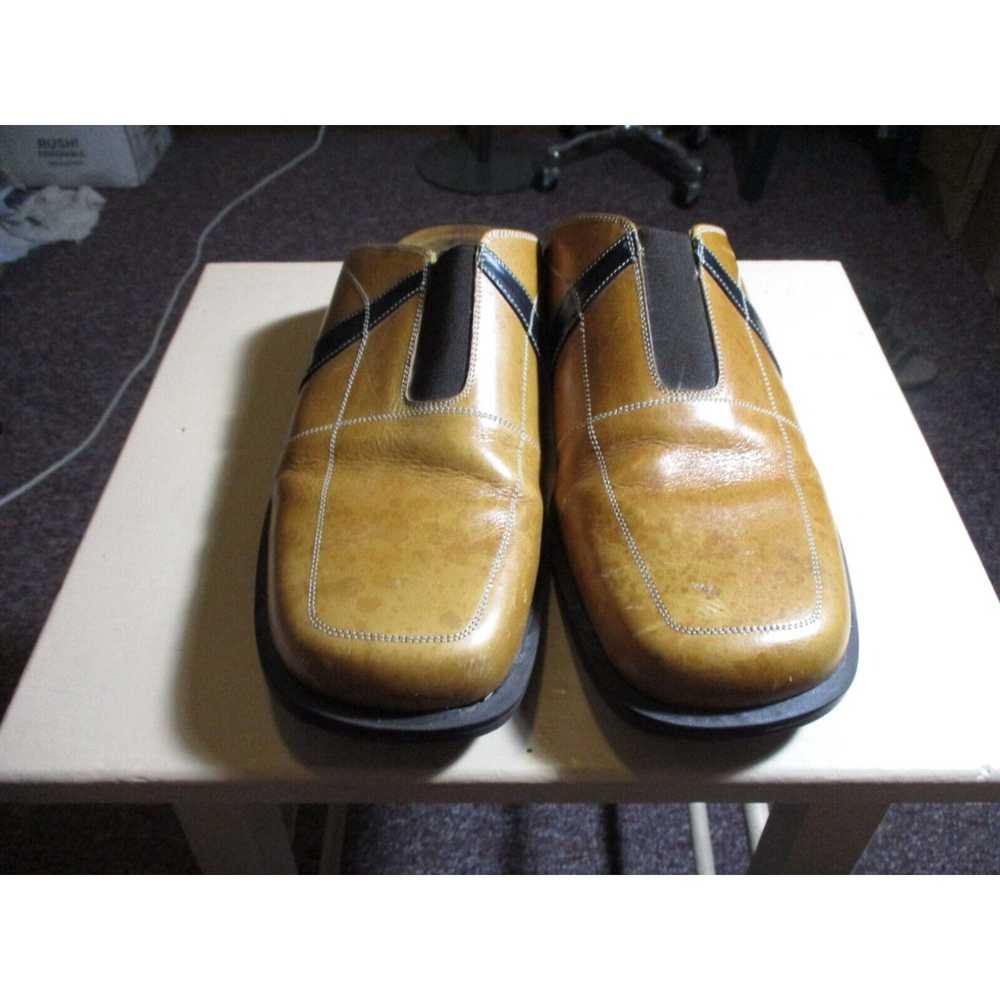 Vintage Men's MODA MARIO Italy Tan Slip On Leathe… - image 3