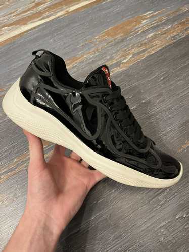 Prada Prada Americas Cup Low Black Patent