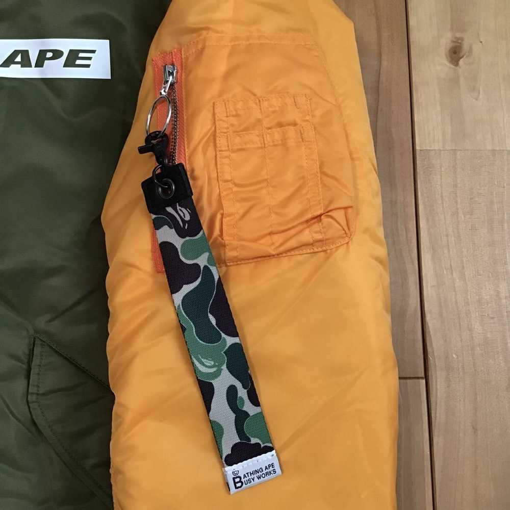 Bape BAPE STA LOGO MA-1 bomber jacket a bathing a… - image 6