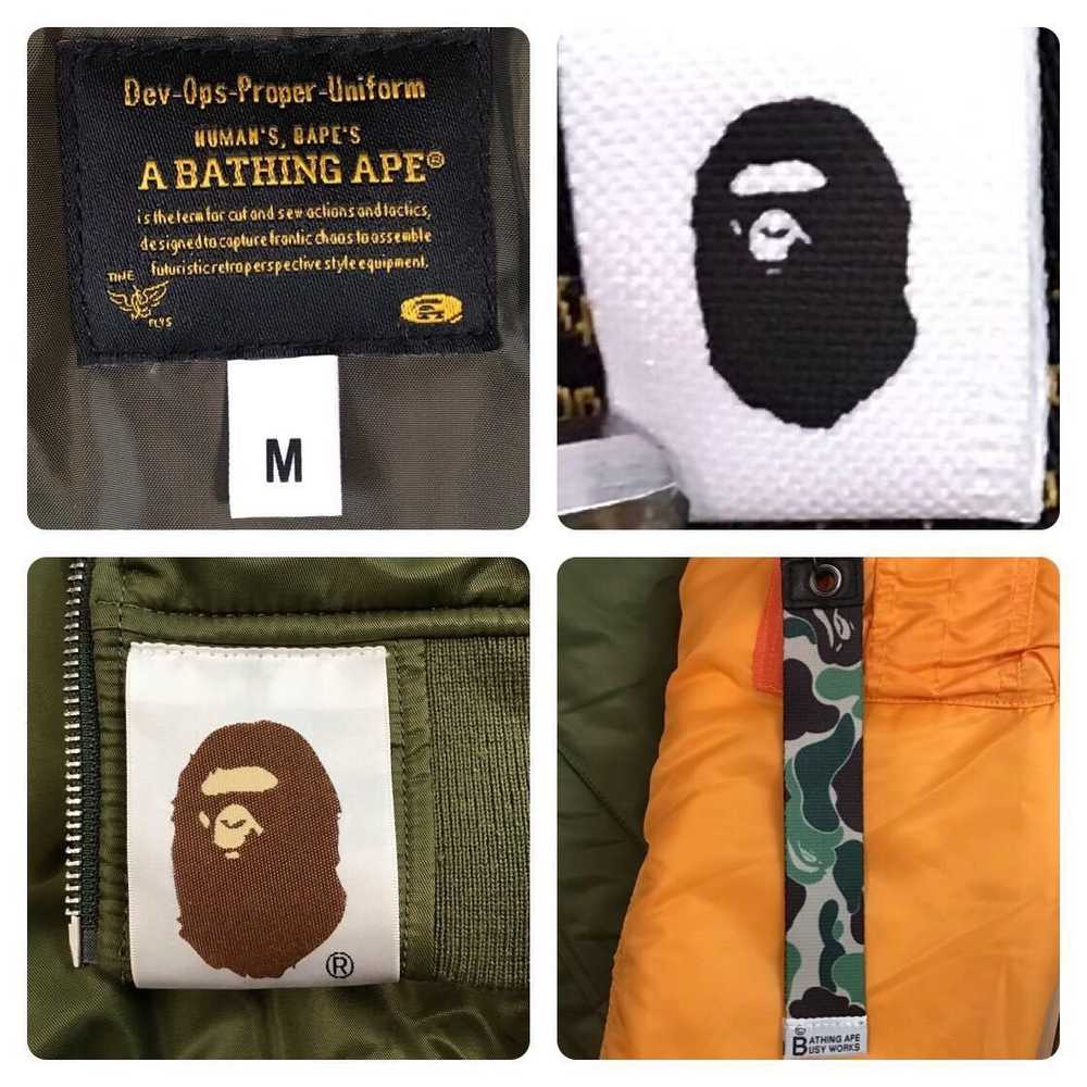 Bape BAPE STA LOGO MA-1 bomber jacket a bathing a… - image 8