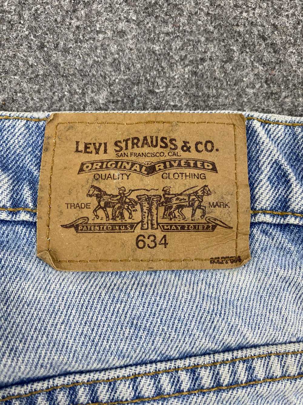 Levi's × Vintage Vintage 90s Levis 634 Orange Tab… - image 5