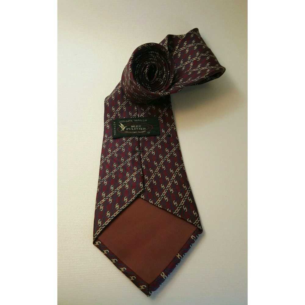 Vintage Jordan Marsh Bert Pulitzer Men's Tie Red … - image 3