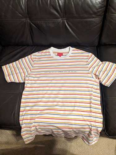 Supreme Stati Uniti Striped T Shirt - image 1