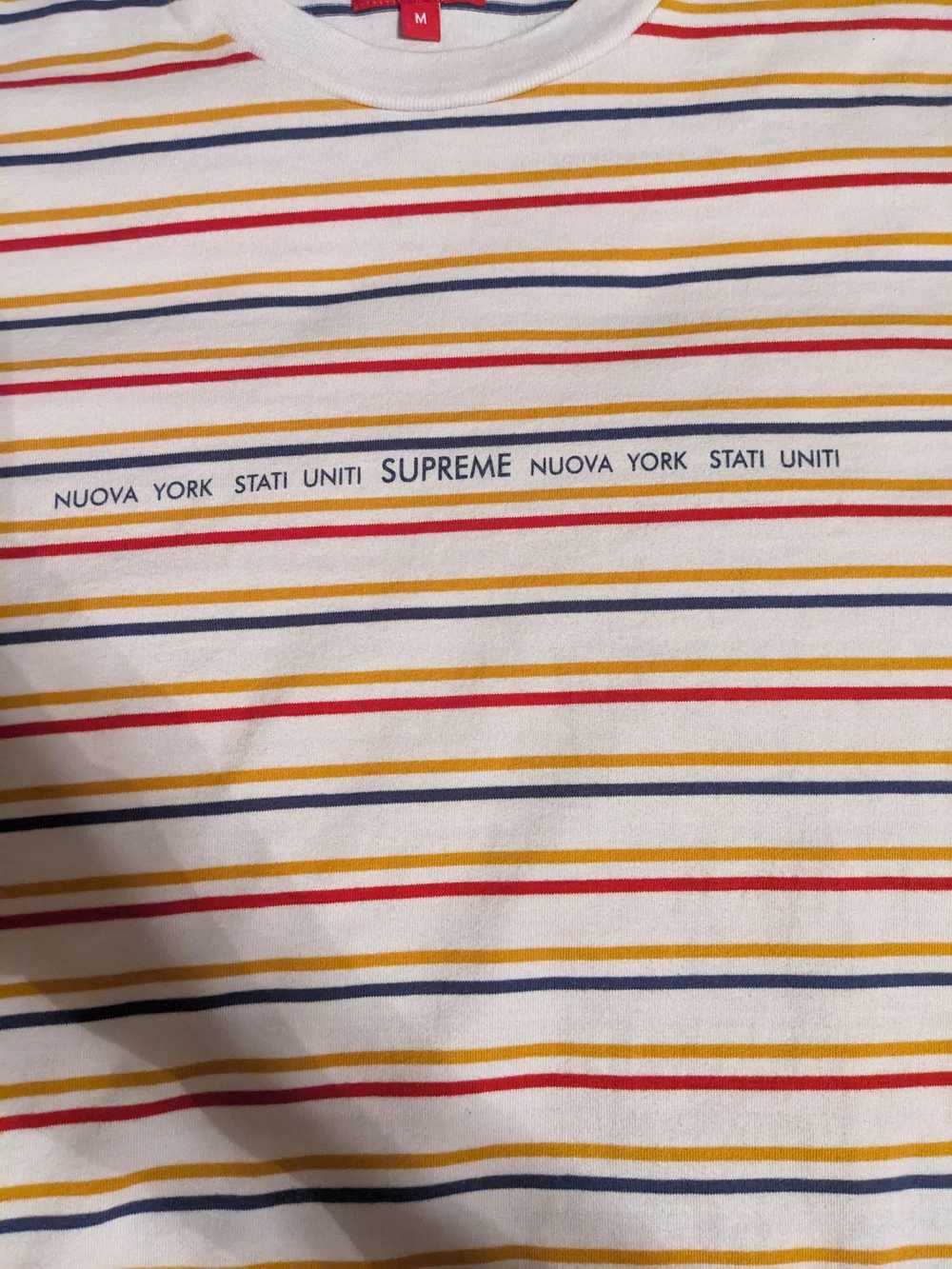 Supreme Stati Uniti Striped T Shirt - image 3