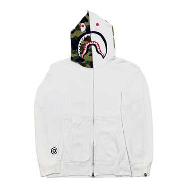 Bape Shark Full Zip Hooded Sweatshirt Hood Camo W… - image 1