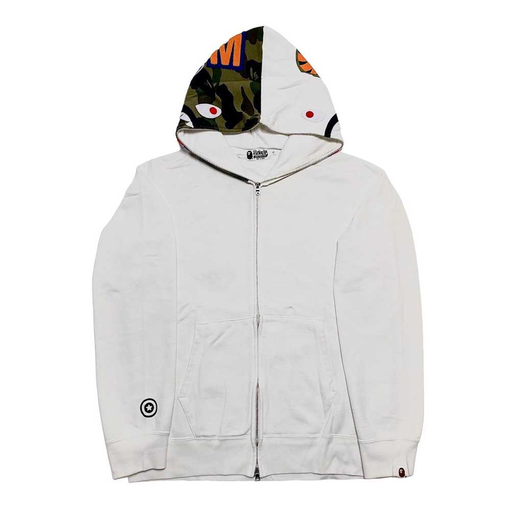 Bape Shark Full Zip Hooded Sweatshirt Hood Camo W… - image 2