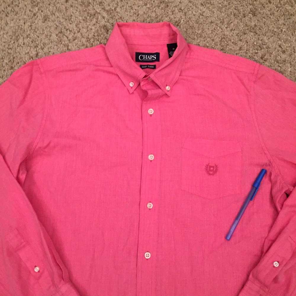 Chaps Chaps Easy Care Shirt Mens Medium Button Up… - image 2