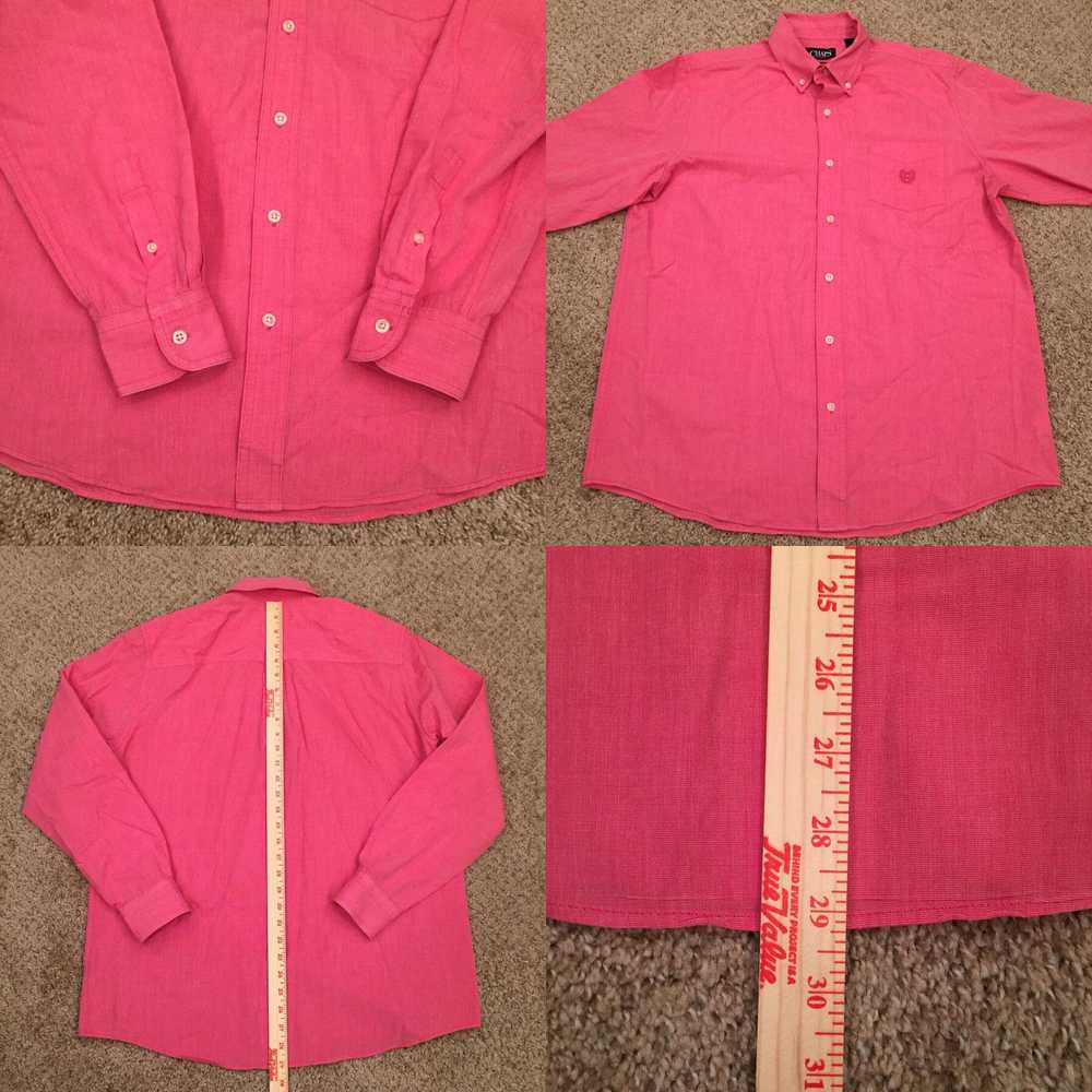 Chaps Chaps Easy Care Shirt Mens Medium Button Up… - image 4