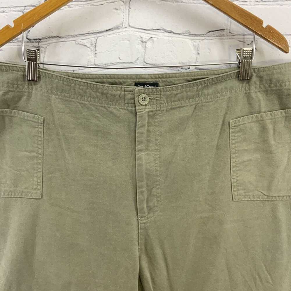 Olive NorthCrest Slacks Womens Plus Sz 22W Olive … - image 2