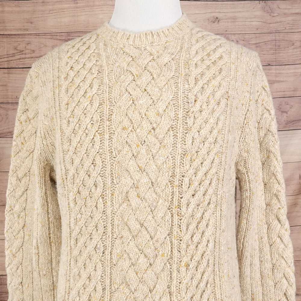 Express VINTAGE EXPRESS BEIGE TAN CHAINLINK WOOL … - image 1