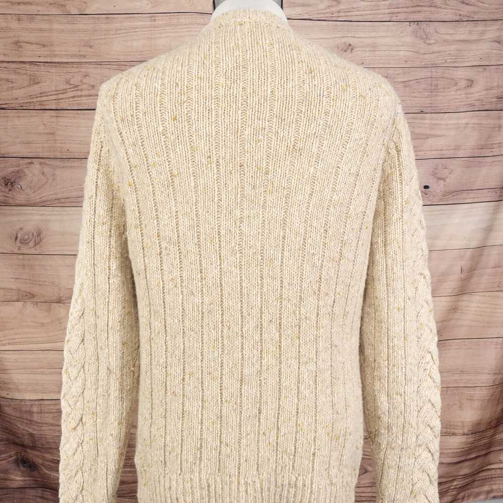 Express VINTAGE EXPRESS BEIGE TAN CHAINLINK WOOL … - image 3