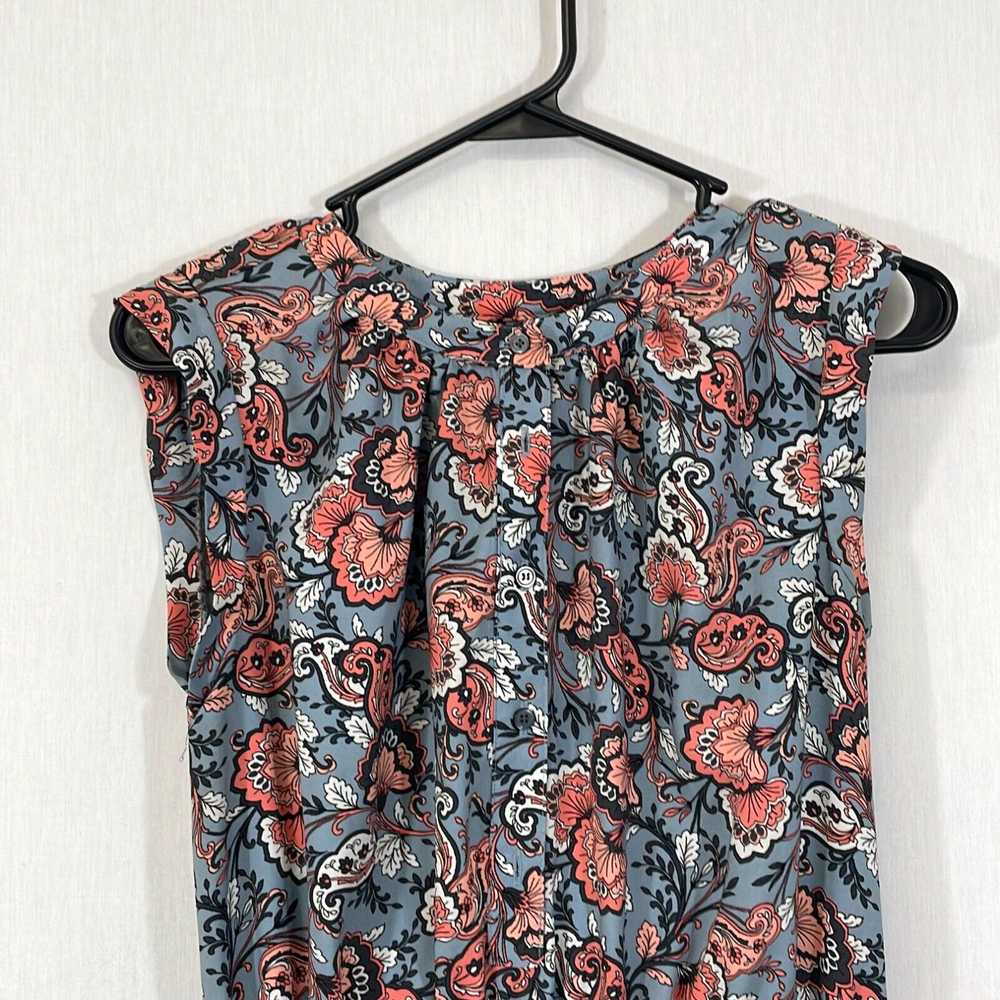 Loft Loft Womens Multicolor Paisley Sleeveless Kn… - image 3