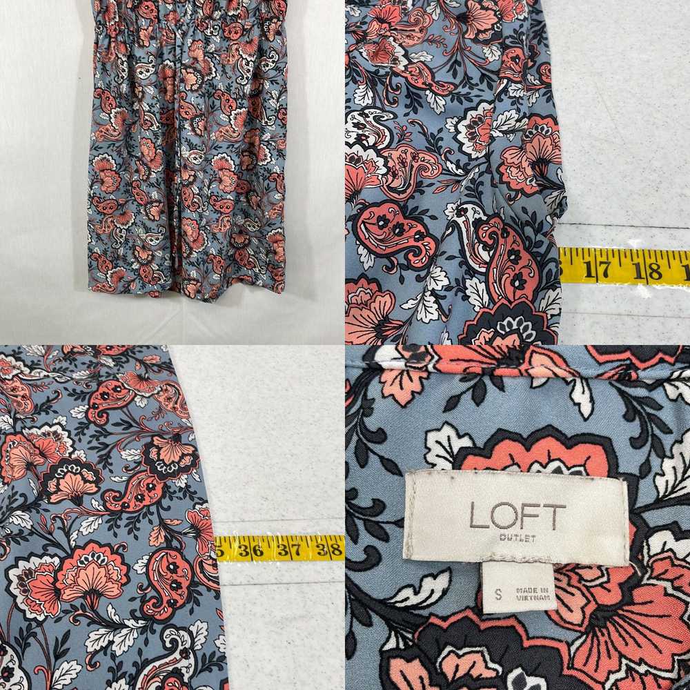 Loft Loft Womens Multicolor Paisley Sleeveless Kn… - image 4