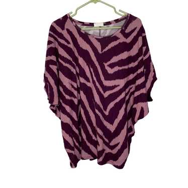 Vintage Wonderly Studio Womens Purple Zebra Print… - image 1