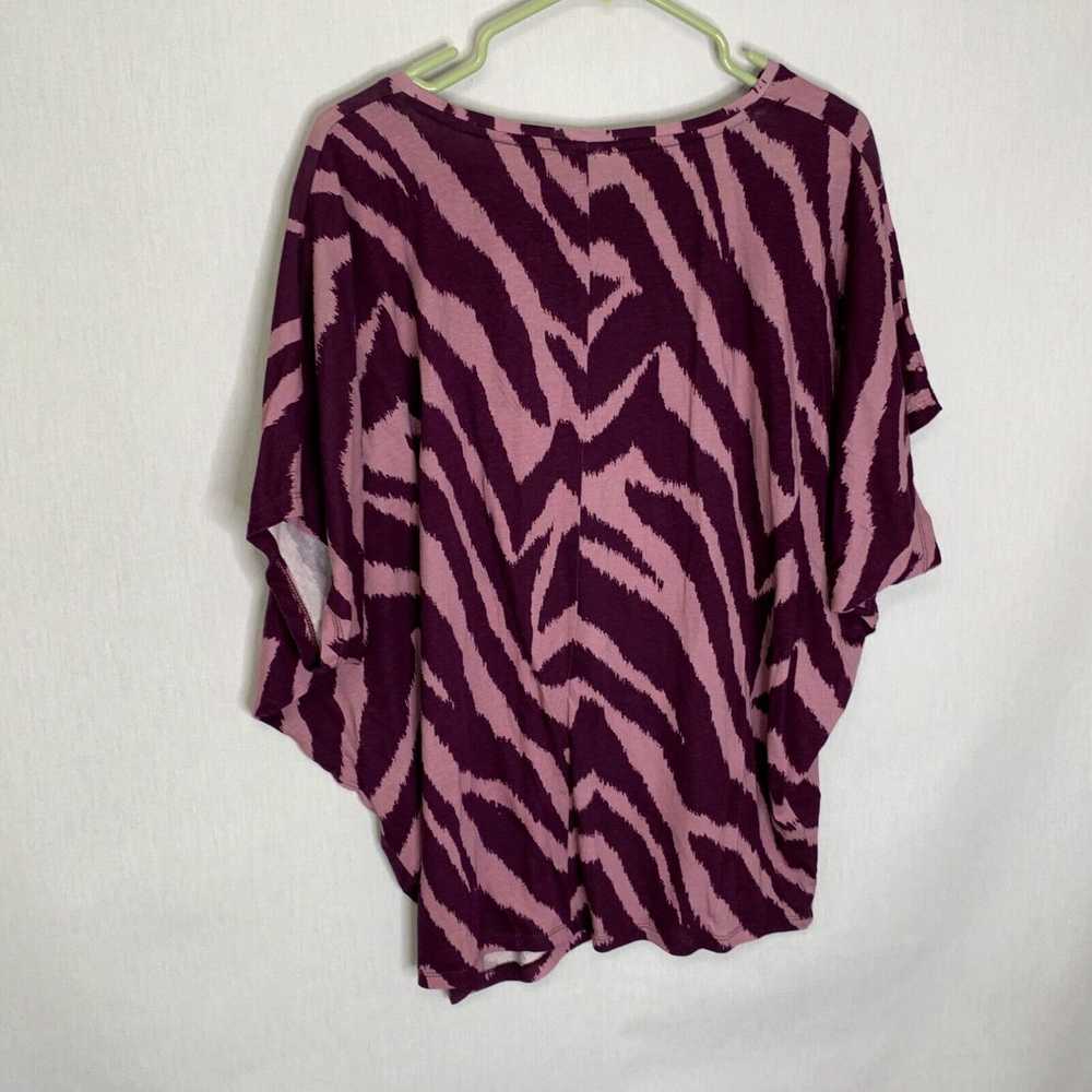 Vintage Wonderly Studio Womens Purple Zebra Print… - image 2