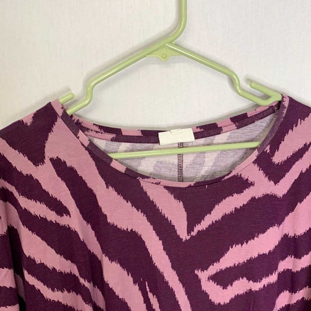 Vintage Wonderly Studio Womens Purple Zebra Print… - image 3