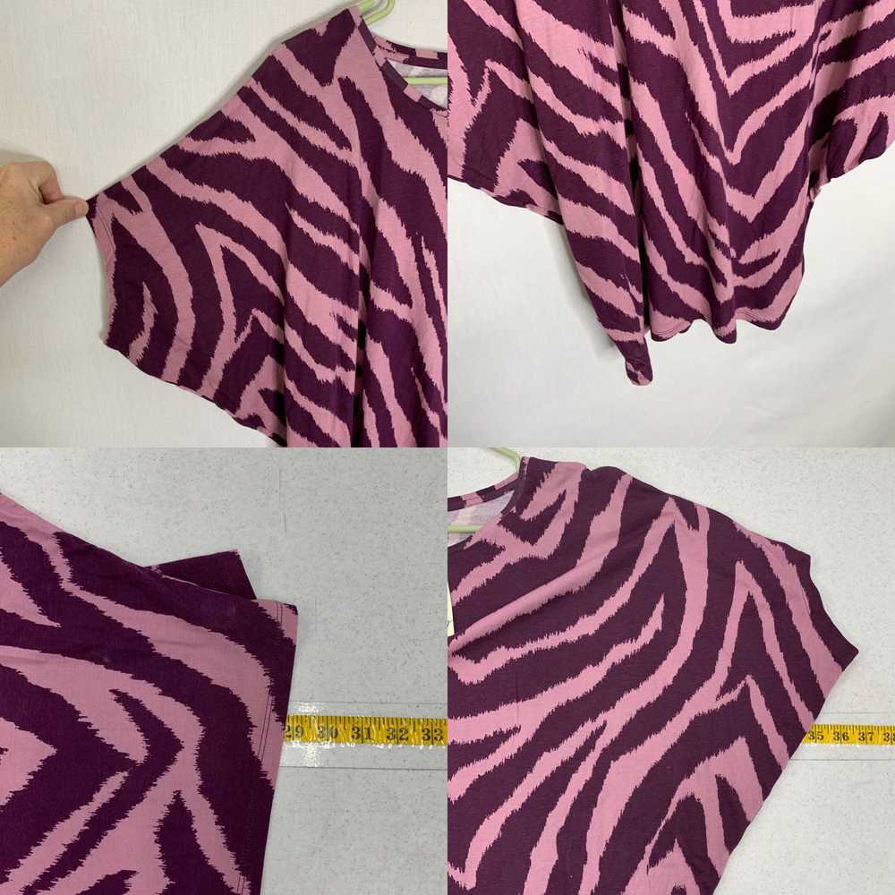 Vintage Wonderly Studio Womens Purple Zebra Print… - image 4