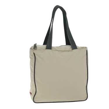 Prada PRADA Sports Tote Bag Nylon Beige Auth ar11… - image 1