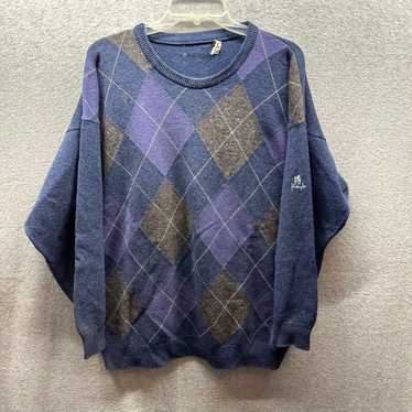 Vintage Vintage Pringle Sweater Mens Large Blue 1… - image 1