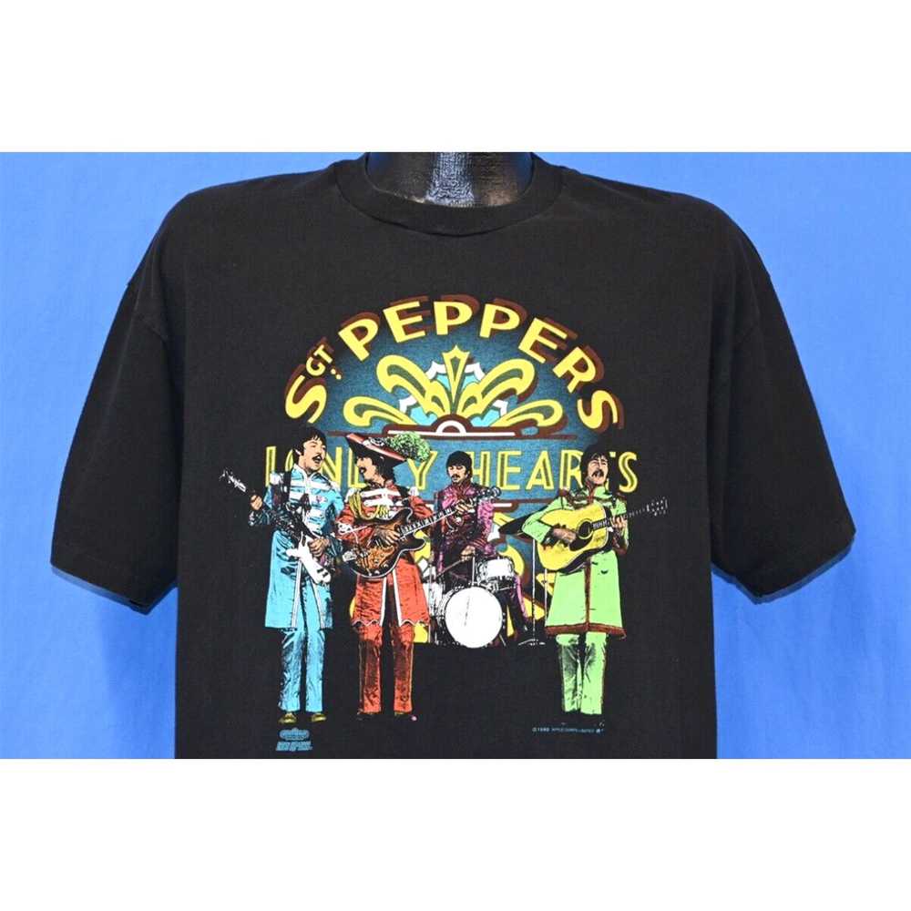 Hanes vtg 90s SGT PEPPER LONLEY HEARTS CLUB BEATL… - image 1