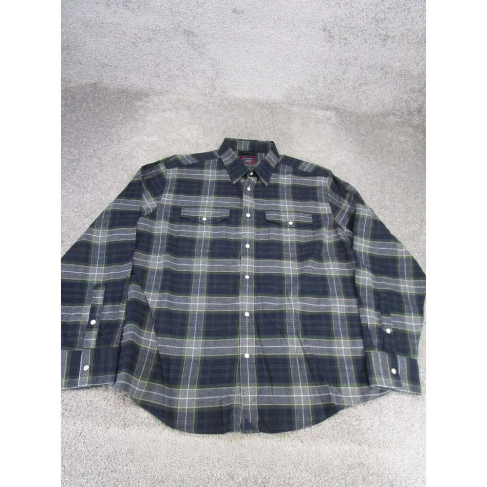 UNTUCKit Untuckit Shirt Mens Xl Gray Plaid Cotton… - image 1