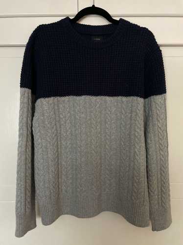 J.Crew JCREW CABLE KNIT TEXTURED WOOL SWEATER