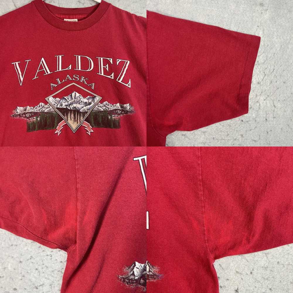 Vintage Vintage 90s Valdez Alaska Outdoors T Shir… - image 4