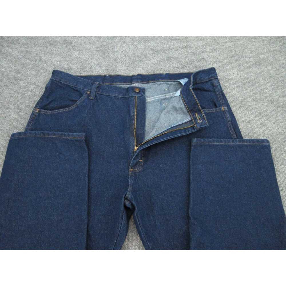 Vintage Rustler Jeans Mens 42x30 Blue Denim Jeans… - image 2