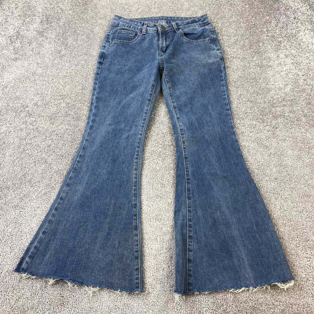 Shein Shein Flared Jeans Women's Size S Blue Low … - image 1