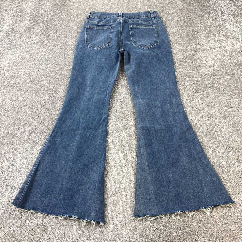 Shein Shein Flared Jeans Women's Size S Blue Low … - image 4