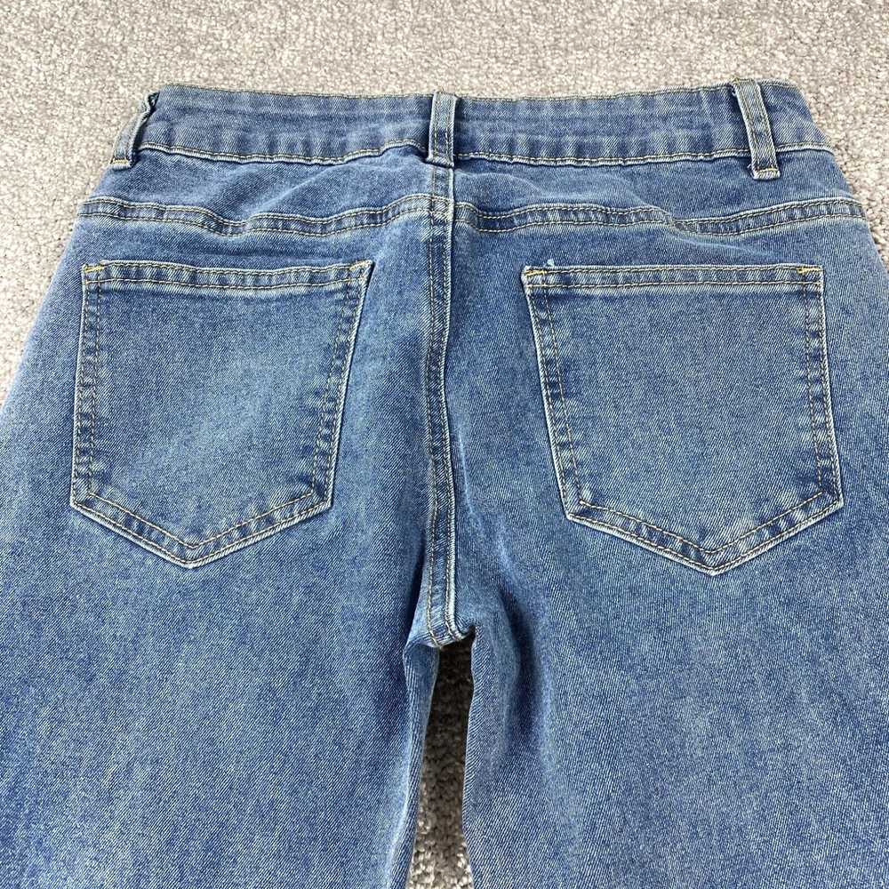 Shein Shein Flared Jeans Women's Size S Blue Low … - image 5