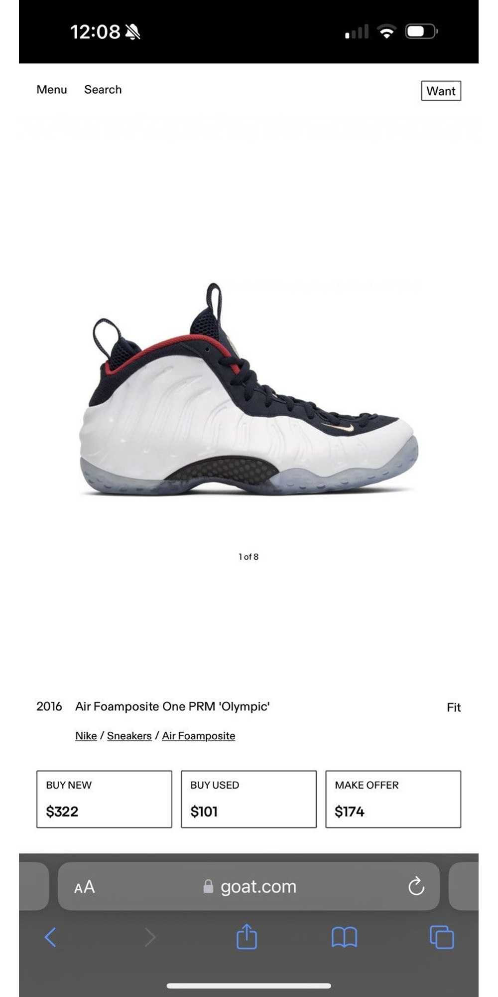 Nike Air Foamposite One PRM 'Olympic' 2016 - image 1