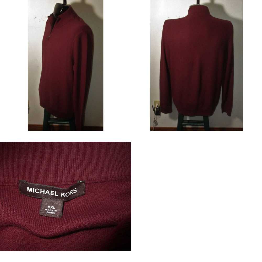 Michael Kors Men's MICHAEL KORS Burgundy Long Sle… - image 4