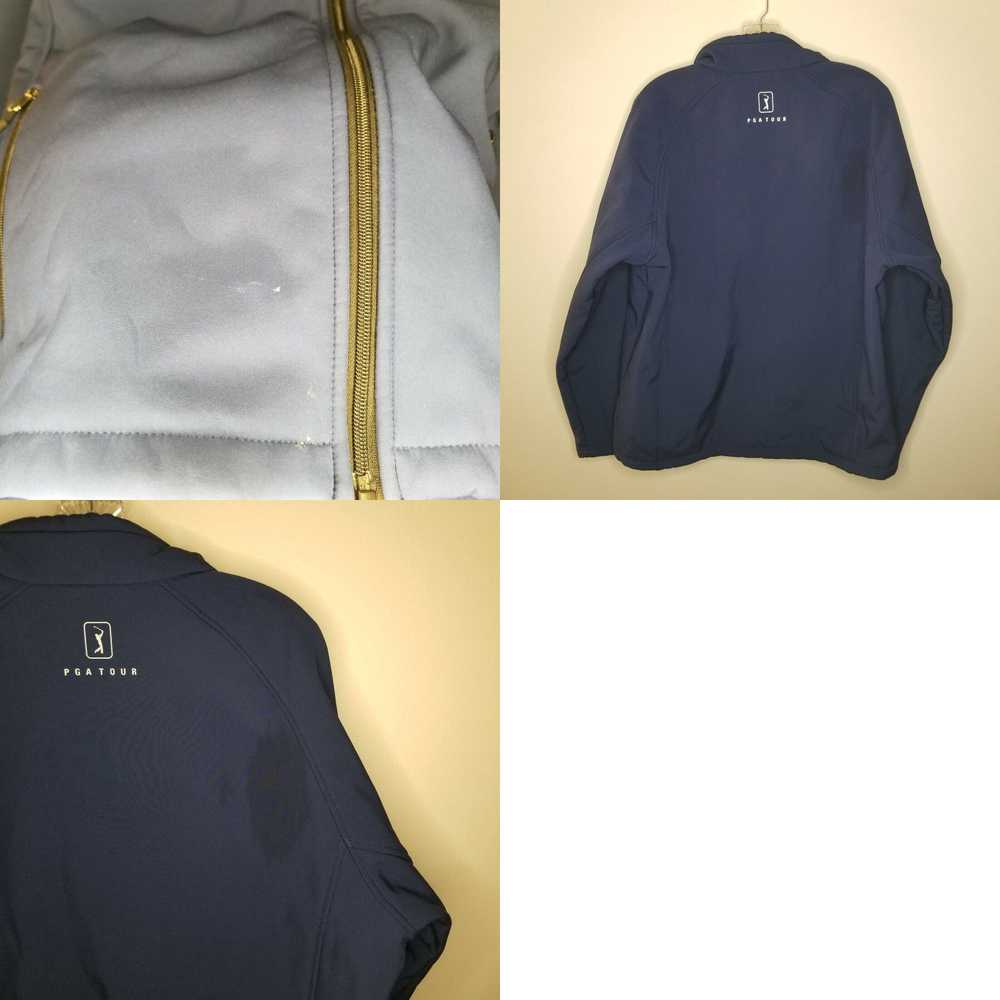 Pga Tour Pga Tour Mens Blue Full Zip Jacket Size L - image 4