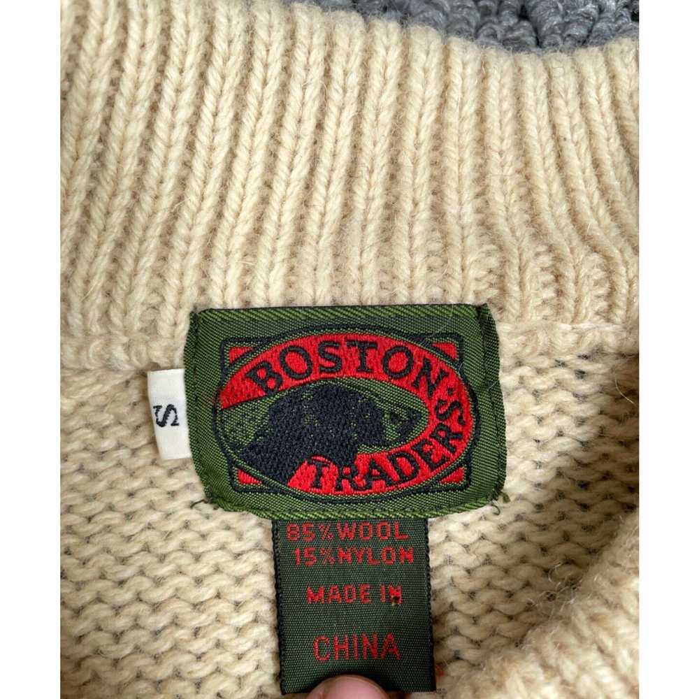 Henleys VTG Boston Traders Wool Henley Sweater Ad… - image 3