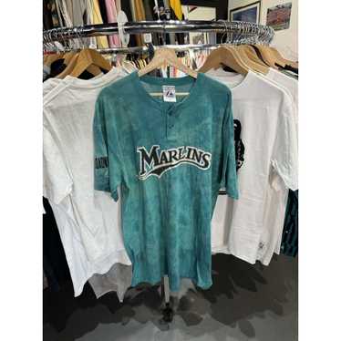 Majestic VTG 90s Majestic Florida Marlins Blue Gra