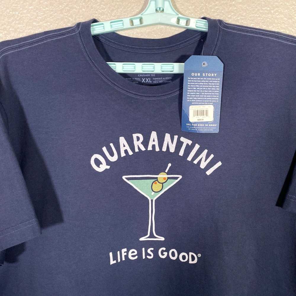 Life Is Good Life Is Good Shirt Mens 2XL Blue Qua… - image 2