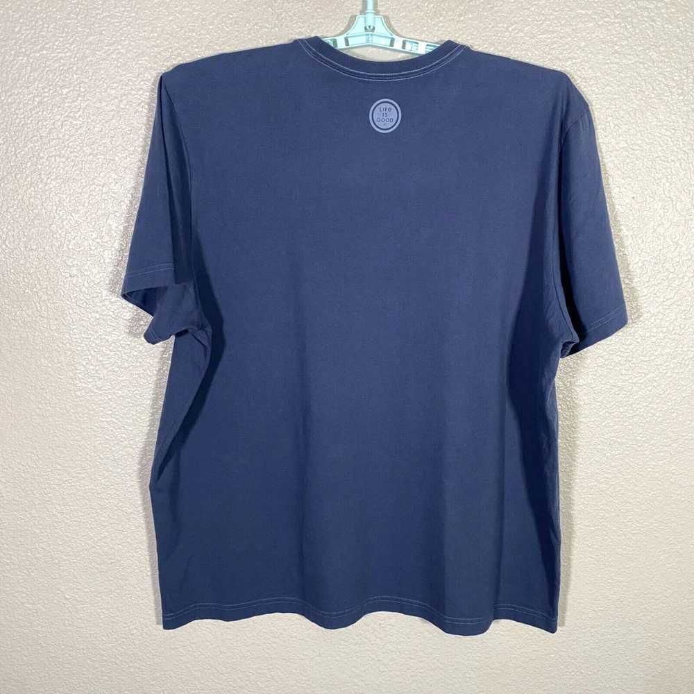 Life Is Good Life Is Good Shirt Mens 2XL Blue Qua… - image 3