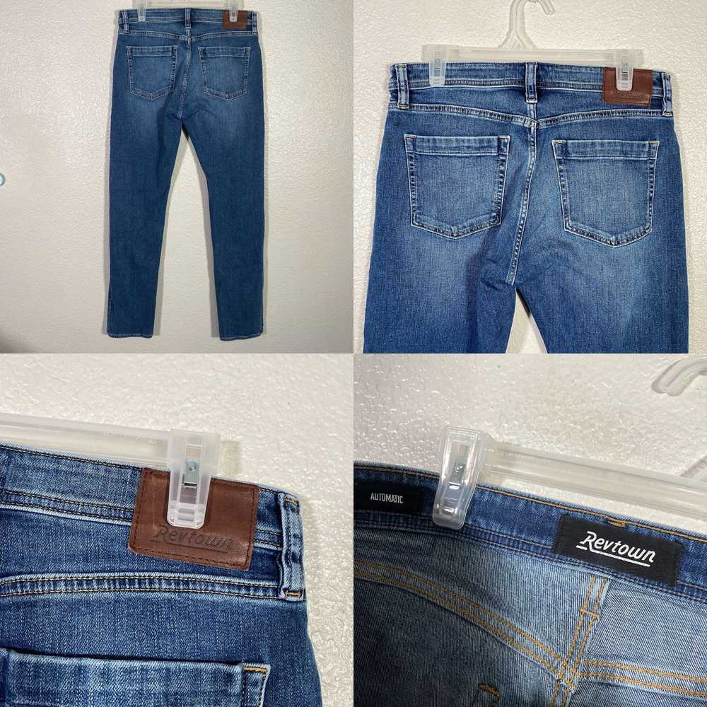 Vintage Revtown Jeans Mens 32x34 Automatic Blue D… - image 4