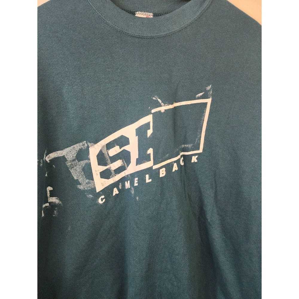 Jerzees 90s Vintage Sk CamelBack Teal Test Print … - image 2