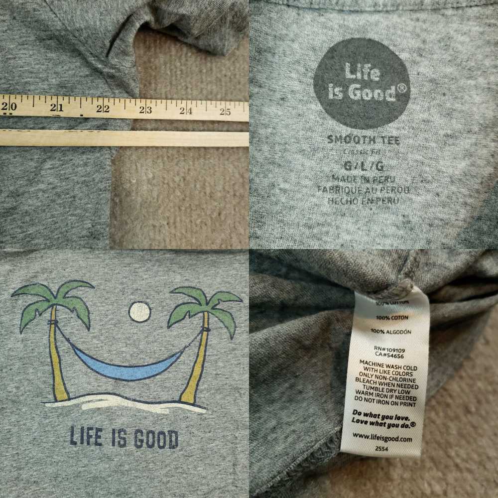 Life Is Good Life Is Good T-shirt Mens Large Gray… - image 4