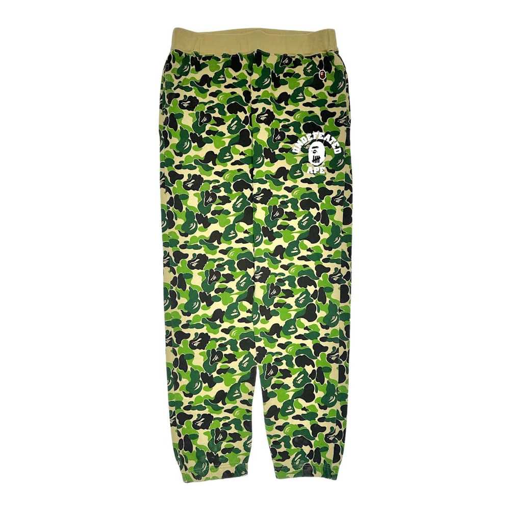 Bape X Undefeated ABC Sweatpants Green - image 1