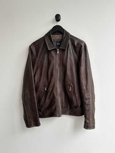 Genuine Leather × Hugo Boss × Leather Jacket Hugo 