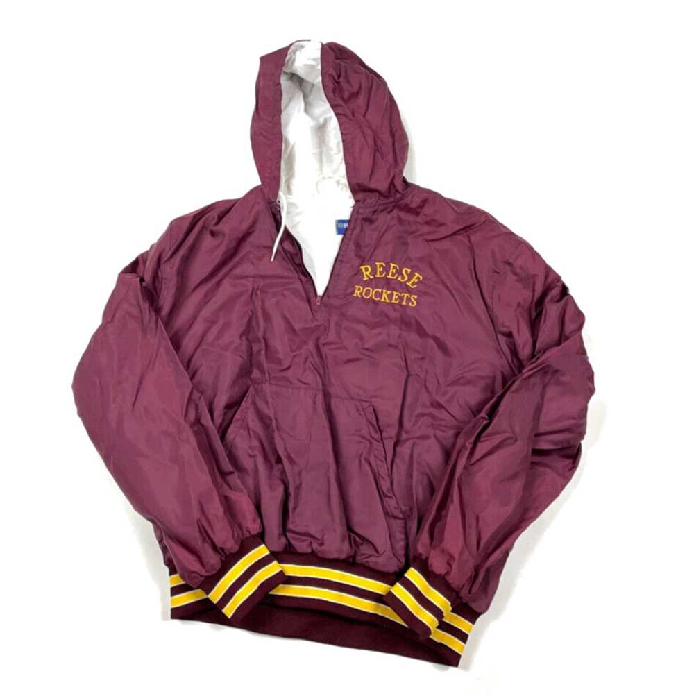 Holloway VTG 90s Holloway Dark Red Zip Hooded Win… - image 1