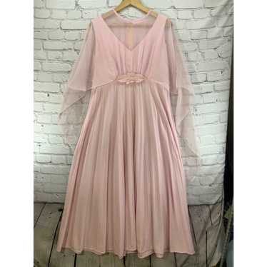 Vintage Pink Layered Handmade Formal Dress Brides… - image 1