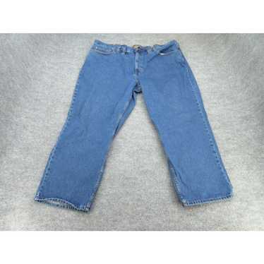 Vintage CE Schmidt Pants Mens 46 Blue Straight De… - image 1