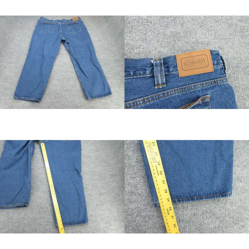 Vintage CE Schmidt Pants Mens 46 Blue Straight De… - image 4