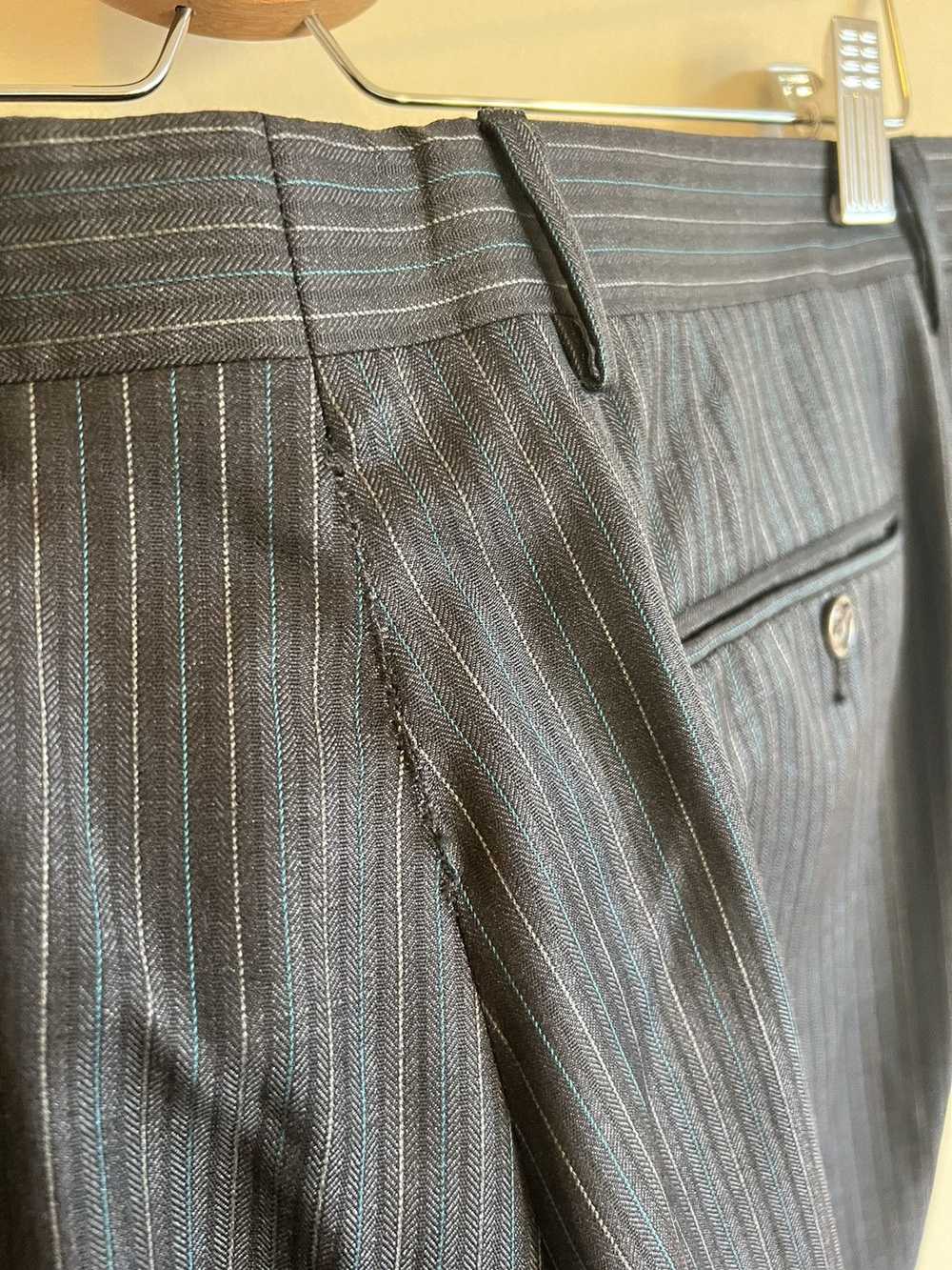 Etro ETRO 2 PIECE striped suit 52 size silk Italy - image 11