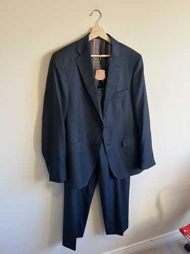 Etro ETRO 2 PIECE striped suit 52 size silk Italy - image 1